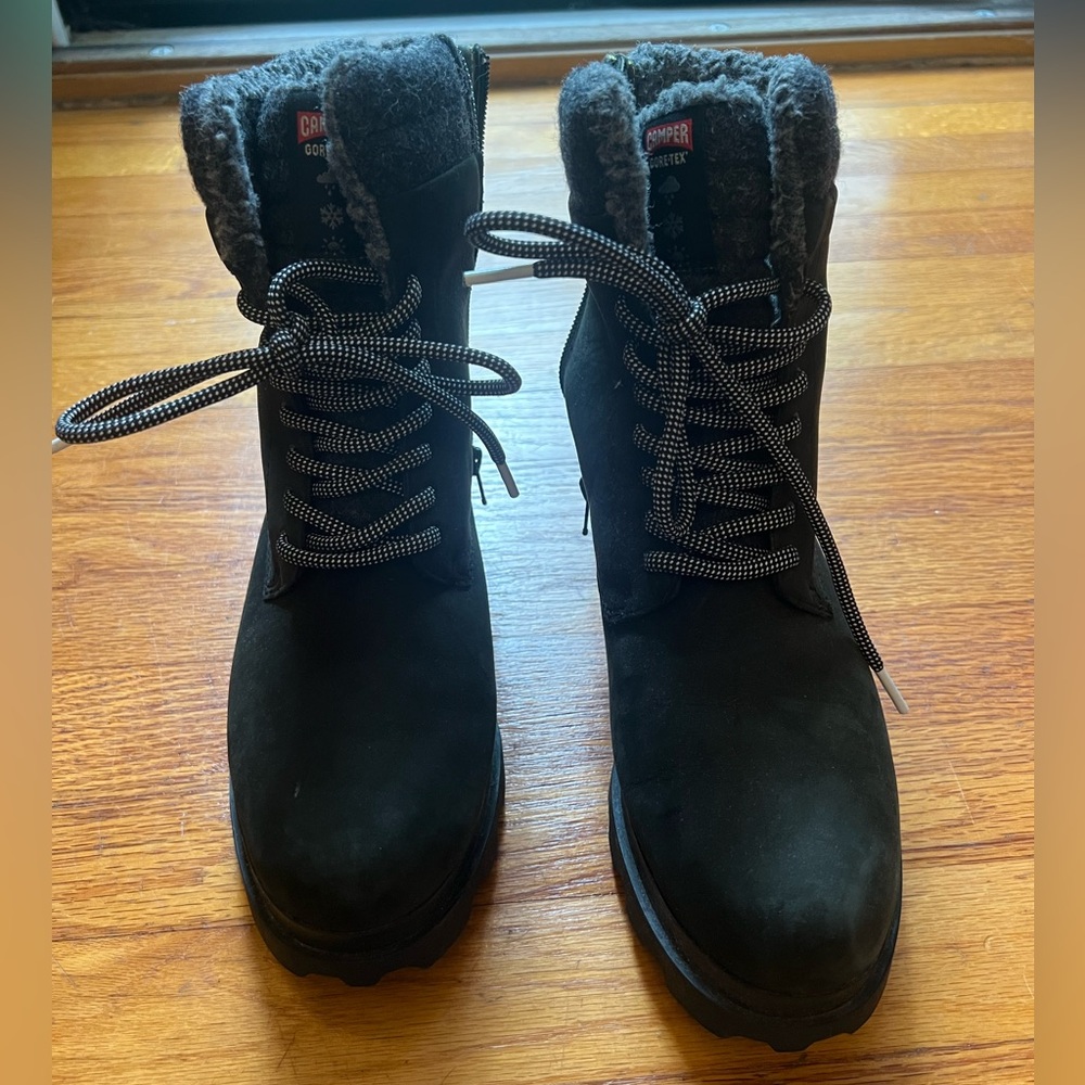 Camper Black Gore-Tex Boots